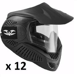 12 pcs: Valken MI-3 Goggle Single Lens (black)