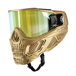 HSTL SKULL GOGGLE METALLIC GOLD W/ GOLD LENS