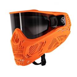 HSTL SKULL GOGGLE NEON ORANGE W/ SMOKE LENS