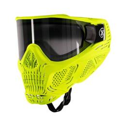 HSTL SKULL GOGGLE NEON YELLOW W/ SMOKE LENS