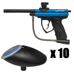 10 sets: Marker Field Viper Spirit .50 cal (blue) with loader