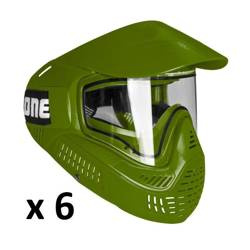 6 sztuk: Maska Field Goggle One Thermal Clear (Olive)