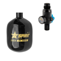 Spirit Field HPA Pro-Lite Carbon Tank 4.5k 48ci/0,8L + Regulator Dye LT Throttle 300 bar