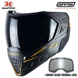 Empire EVS Goggle black/gold with 2 lenses