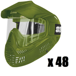 48 pcs: Field Goggle One Single Clear V3 (Olive)