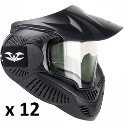 12 pcs: Valken MI-3 Goggle Thermal Lens (black)