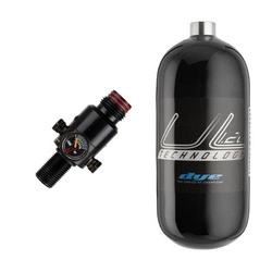 Dye UL Air Tank Ergo 1,2l (black) + Ninja Regulator Ultralite V2