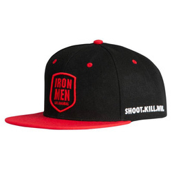 Dye Hat Snap Logo black/red