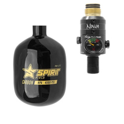 Spirit Field HPA Pro-Lite Carbon Tank 4.5k 48ci/0,8L + Regulator Ninja Pro V3 (brass)