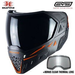 Empire EVS Goggle black/orange with 2 lenses