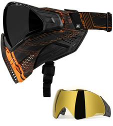 Maska Push Unite VPR Black Orange (Smoke Lens) + dodatkowa szybka