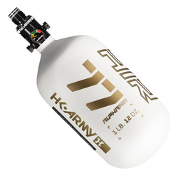 Zestaw butli HK Army Alpha 1.26 l/77ci Summit (white/gold) oraz Regulatora HK Army HP8 800 psi