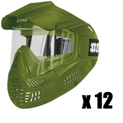 12 pcs: Field Goggle One Single Clear V3 (Olive)