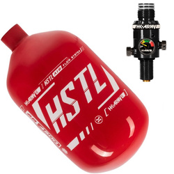 Zestaw butli HK Army HSTL Air System 1.1 l/68ci Red/White oraz Regulatora HK Army LP3 300 psi