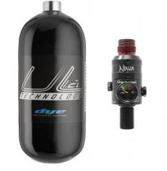 Dye UL Ergo 1,2l + Ninja Regulator Pro V3 (red)