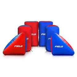 Field Low Impact Inflatable Bunkers Set of 6 Red/Blue