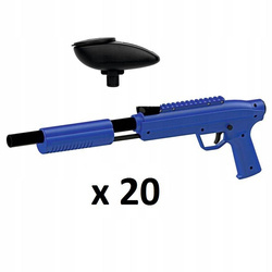 20 sets: Valken GOTCHA Shotgun 50 cal with loader (blue)