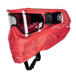 HSTL SKULL GOGGLE - RED W/ CLEAR LENS