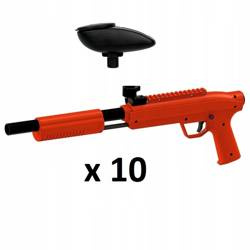 10 sets: Valken GOTCHA Shotgun 50 cal with loader (red)