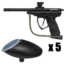 5 sets: Marker Field Viper Spirit .50 cal (black) with loader