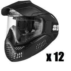 12 pcs: Field Goggle One Single V3 Lite (Black)