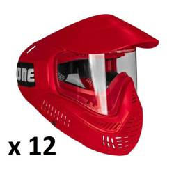 12 pcs: Field Goggle One Single (Red)