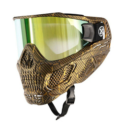 HSTL SKULL GOGGLE MACHINE GOLD W/ GOLD LENS