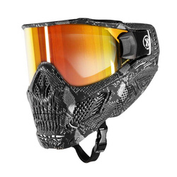 HSTL SKULL GOGGLE SNAKE GREY W/ FIRE LENS